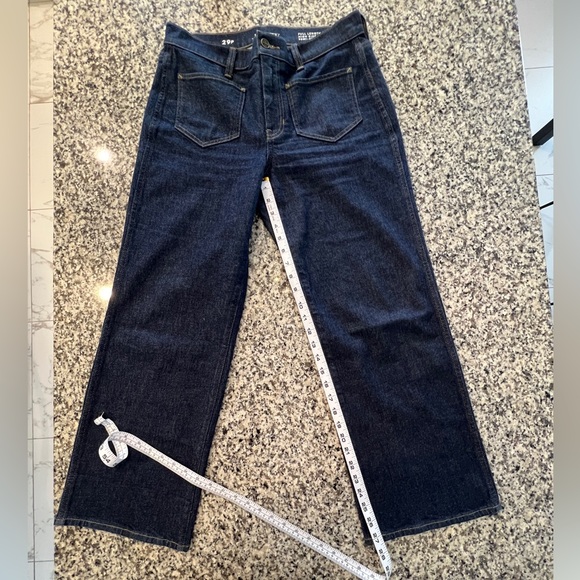 Jcrew Petite full-length slim-wide jean with patch pockets, 29P - Picture 6 of 8